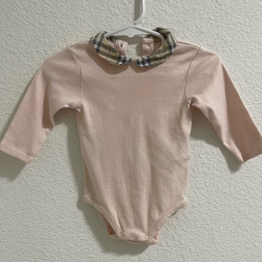 Burberry collared onsie 🌼 6 months